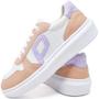 Imagem de Tênis Feminino Casual Flatform Recortes Conforto Dia a Dia