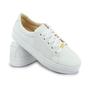 Imagem de Tênis Feminino Casual Leve Kaeme Shoes Branco