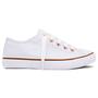 Imagem de Tênis Feminino Casual Like Class Branco/Cobre CP0542