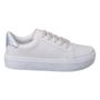 Imagem de Tenis Feminino Casual Off White Confortável Lançamento Original Moda