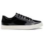 Imagem de Tenis Feminino Casual Preto Em Verniz De Couro Flatform