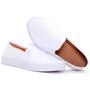 Imagem de Tênis Feminino Casual Sapatenis Iate Slip On Branco