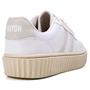 Imagem de Tenis Feminino Casual Sneaker - Leve e Macio - Original - Serena - Branco/OffWhite + Relógio