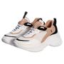 Imagem de Tênis Feminino Chuncky Sneaker Casual Plataforma Branco Nude