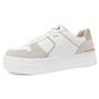 Imagem de Tenis Feminino Couro Casual Brilho Flatform Dakota G7009