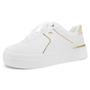 Imagem de Tenis Feminino Couro Casual Brilho Flatform Dakota G7009