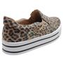 Imagem de Tênis Feminino Iate Slip On Casual Flatform Animal Print Via Marte 22-10209