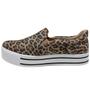 Imagem de Tênis Feminino Iate Slip On Casual Flatform Animal Print Via Marte 22-10209