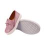 Imagem de tenis feminino infantil de menina slip on brilhante gliiter rosê sapato sapatilha sem cadarço