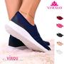 Imagem de Tênis feminino meia calce fácil slip on leve flexível confortável para caminhada academia vl-01