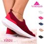 Imagem de Tênis feminino meia calce fácil slip on leve flexível confortável para caminhada academia vl02