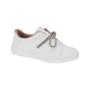 Imagem de Tênis Feminino Moleca Casual Branco Cristal Cadarço Brilhante