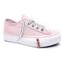 Imagem de Tênis Feminino Plataforma Capricho Champs Canvas Rosa