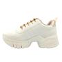 Imagem de Tênis Feminino Ramarim Sneaker Dad Chunky 2480102 Brilho Bege