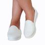 Imagem de Tênis Feminino Slip On Branco Enfermagem Podologia Esteticista Odontologia conforto