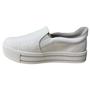 Imagem de Tenis Feminino Slip On Flatform Via Marte 23-11808 Branco