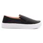 Imagem de Tênis Feminino Slip On Sem Cadarço Croco Preto Vermelho