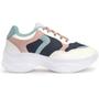 Imagem de Tênis Feminino Sneaker Branco/ Colorido Academia Plataforma Blogueiras Super Confortavel