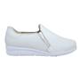 Imagem de Tênis Feminino Usaflex Impacto Couro Ziper Mm1801 Branco