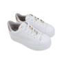 Imagem de Tênis Feminino Via Marte Flatform Branco Gold - 2313501