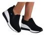 Imagem de Tênis Feminino Via Marte Salto Anabela Slip On Nobuck