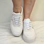 Imagem de Tenis flatform feminino branco ice snk ramarim