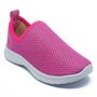 Imagem de Tênis Infantil Calce Facil Leve Confortável Furinho Pink