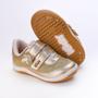 Imagem de Tênis Infantil Casual Feminino Kidy Glitter Dourado