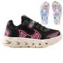 Imagem de Tenis Infantil Casual Jogger Meninas Escolar Basico + Chinelo