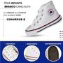 Imagem de Tênis Infantil Converse Original Chuck Cano Alto Branco