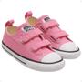 Imagem de Tênis Infantil Converse Original Chuck Taylor Kids Calce Fácil Duplo Cano Baixo Rosa