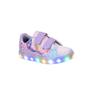 Imagem de Tênis Infantil De Led Feminino Casual Desenho Sereia +Pulseira+Óculos+Relógio+Bolsa Calda Sereia