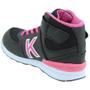 Imagem de Tênis Infantil Feminino Cano Alto KidStar Botinha Preto Pink