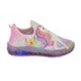 Imagem de Tênis Infantil Feminino Com Led Unicórnio Slip On Menina Novo