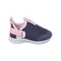 Imagem de Tênis Infantil Feminino Ortopé Happy Comfort Fecho Lateral Azul Marinho e Rosa