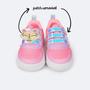 Imagem de Tênis Infantil Feminino Pampili Pamps Rosa Neon - Vem com Chaveiro e Patch Exclusivo