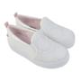 Imagem de Tênis Infantil Feminino Pink Cats Slip On Rives Branco V4140