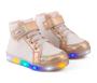 Imagem de Tenis Infantil Feminino WorldColors Star Light Mini - Branco/dourado