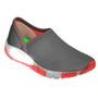 Imagem de Tênis Infantil Kidy Flex Light Slip On Com Led Grafite E Vermelho