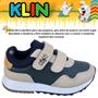 Imagem de Tênis Infantil Klin Walk Masculino Palmilha Anatômica Sem Cadarço De Menino 216101