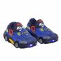 Imagem de Tenis Infantil Masculino Carros furioso Azul com luzinha de led