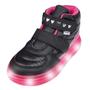 Imagem de Tenis Infantil Menina Cano Médio Casual Led Pampili Sneaker