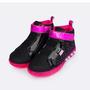 Imagem de Tênis Infantil Menina Sneaker Pampili Led- Preto/Pink