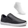 Imagem de Tênis Infantil Menino Slip On Elástico Liso Casual + Meia