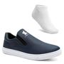 Imagem de Tênis Infantil Menino Slip On Elástico Liso Casual + Meia