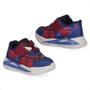 Imagem de Tenis Infantil Mini Pe Vecro Escolar Led Luz Sonic Stitch Spider-man