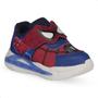 Imagem de Tenis Infantil Mini Pe Vecro Escolar Led Luz Sonic Stitch Spider-man