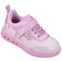 Imagem de Tênis Infantil Pampili Sneaker Luz Led Strass Rosa Bale