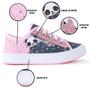 Imagem de Tênis Infantil Panda Feminino Casual Cano Baixo Menina Glitter