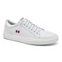 Imagem de Tenis kit 2 pares branco e preto casual masculino ajuste cadarco com solado costurado